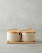 Nora Dolomite 2 pcs Spice Rack 23x10.5 cm Beige