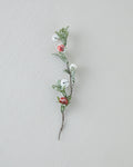 Halona Single Branch Artificial Flower 25 cm Red - Green