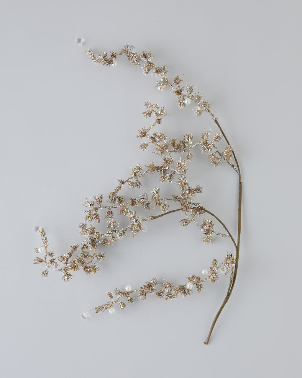 Glacier Single Branch Artificial Flower 62 cm Gold