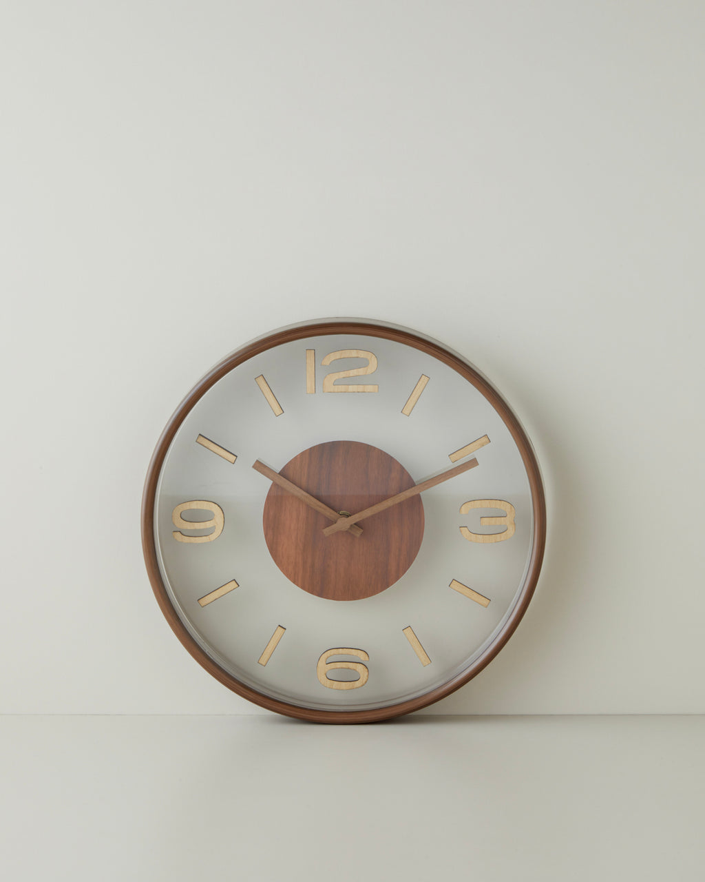 Wall Clock 30 cm Dark Cream