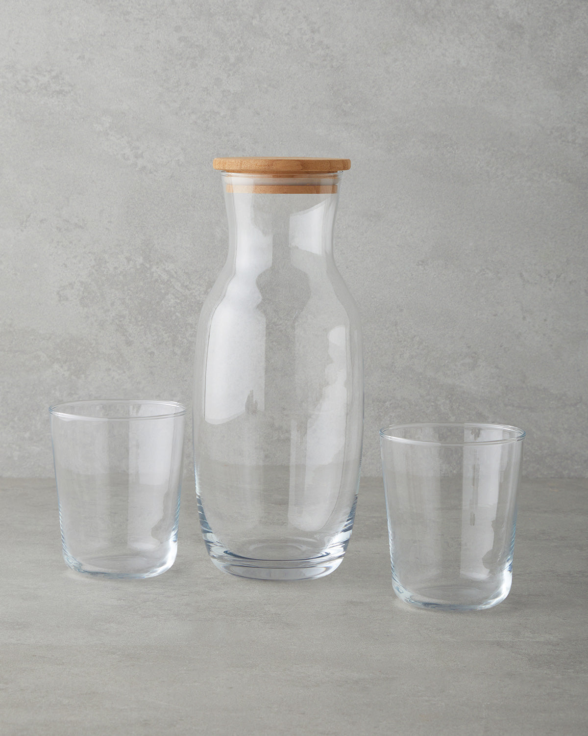 Luminous Glass 3 Pieces Water Set 1000 ml + 315 ml Transparent