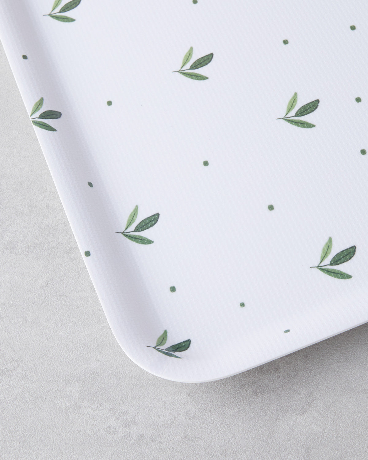 Feuille Melamine Anti-slip Tray 33x33 cm Green (view 3)