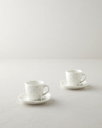 Bone Porcelain 4 Pieces 2 Servings Coffee Cup Set 90 ml Green