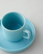 Coastal Bliss Ceramic 4 Pieces 2 Servings Tea Cup Set 184 ml Light Blue (view 4)