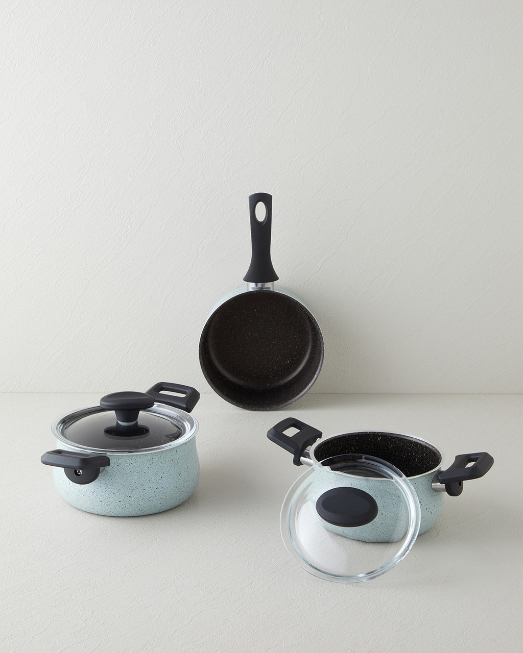 Pretty Premium 5 pcs Mini Pot Set 14-16-16 cm Green