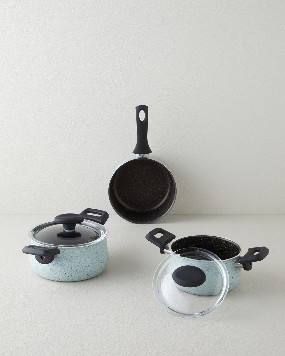 Pretty Premium 5 pcs Mini Pot Set 14-16-16 cm Green