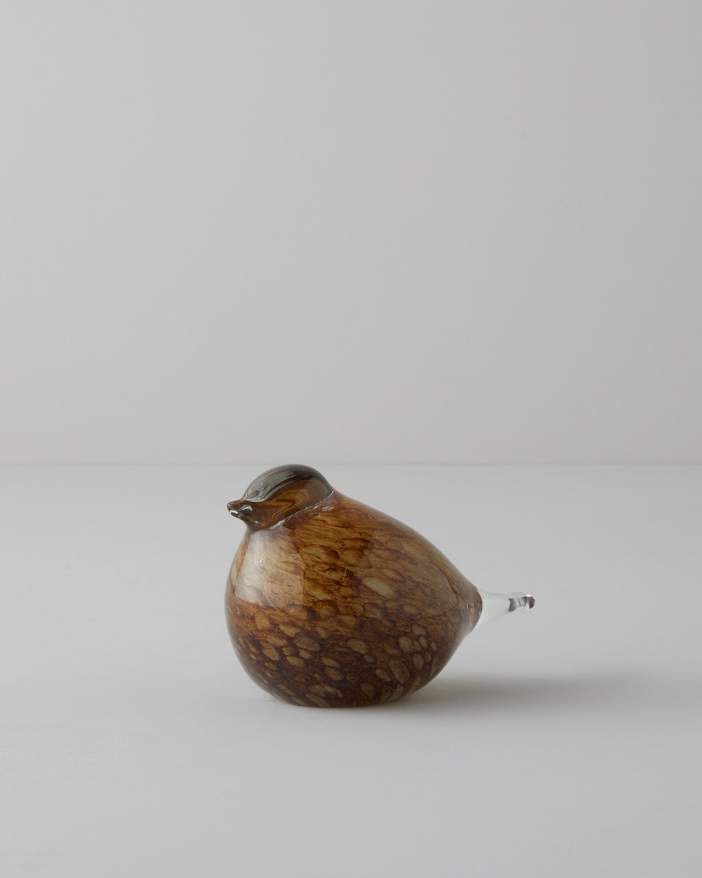 Birdy Glass Trinket - Brown - 8 cm