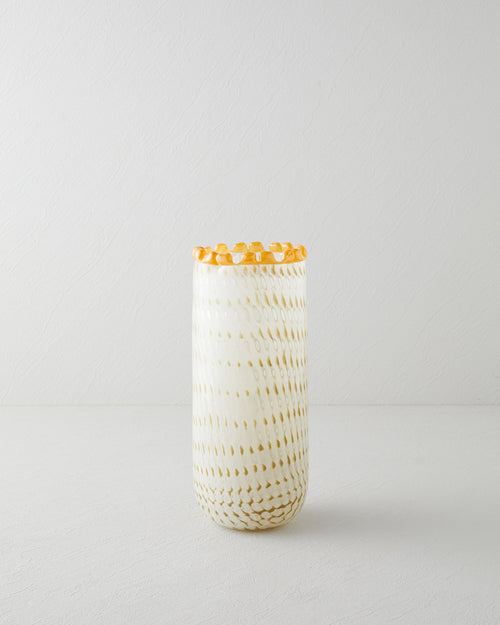 Adora Glass Vase - Cream - 28.5 cm