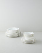 Bone Porcelain Table Set 24 Pieces, 6 Servings Gold (view 2)