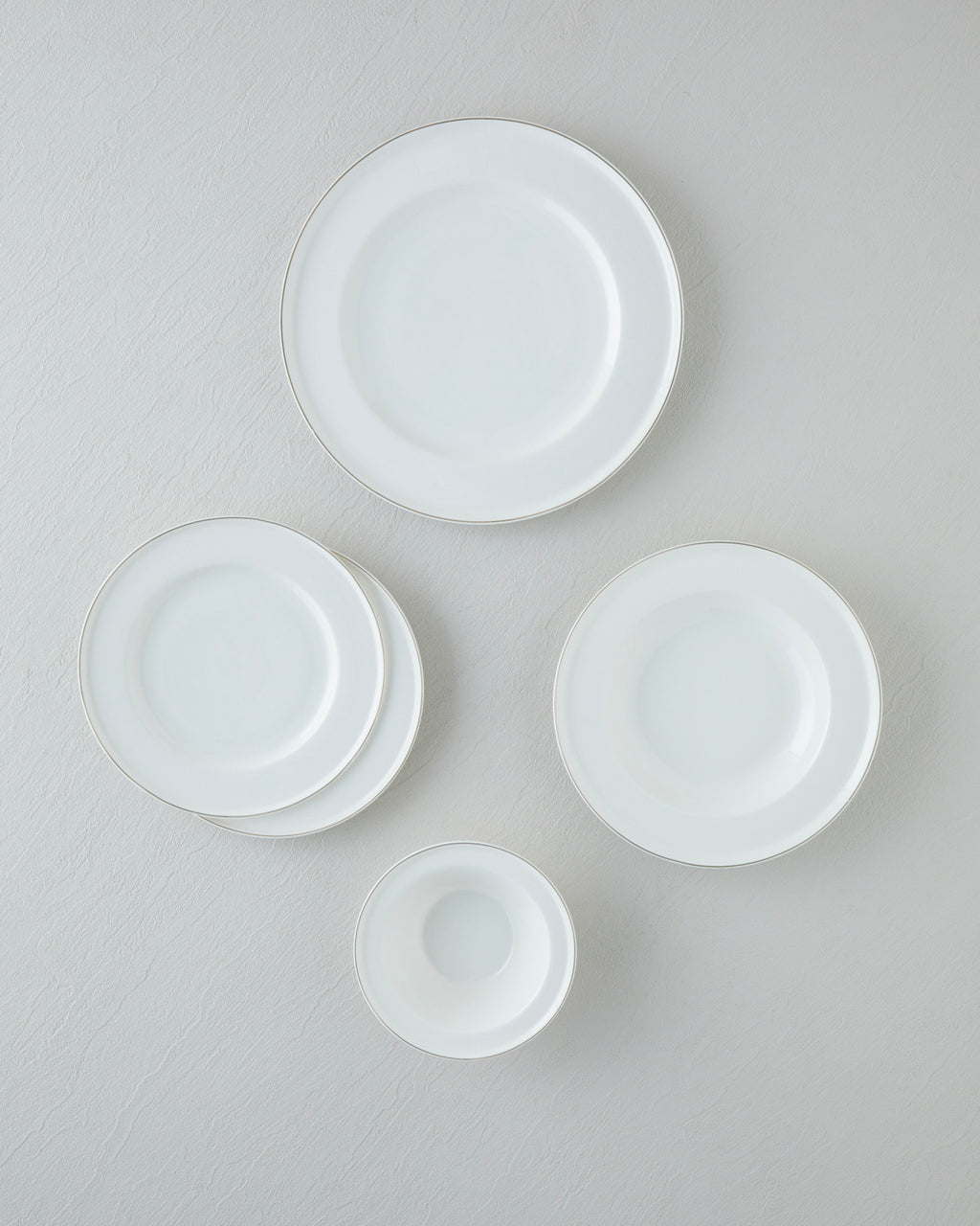 Bone Porcelain Table Set 24 Pieces, 6 Servings Gold (view 3)