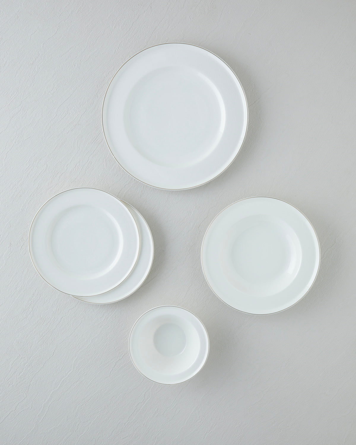 Bone Porcelain Table Set 24 Pieces, 6 Servings Gold (view 3)