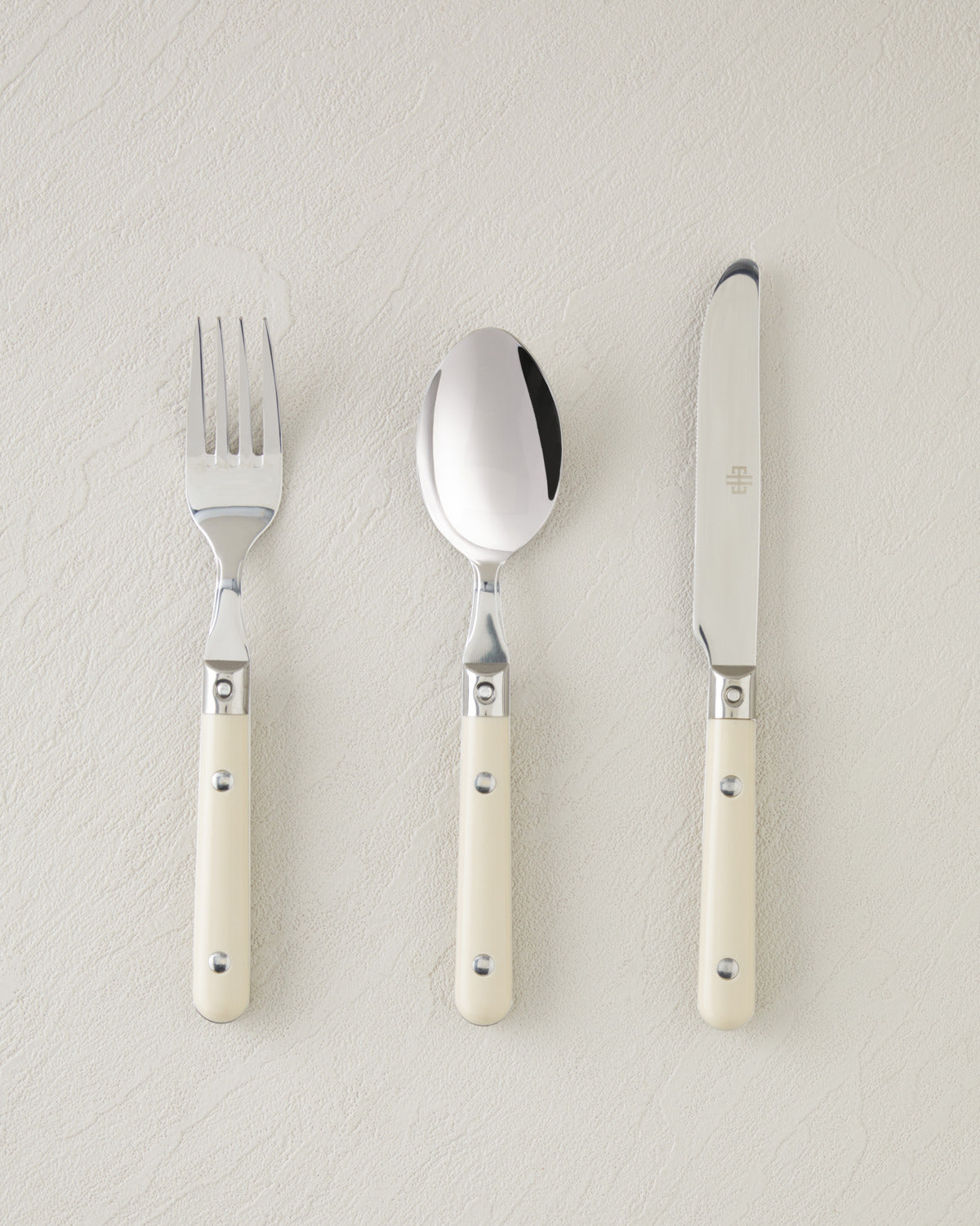 Pure Stainless Steel Cutlery Set 18 Pieces, 6 Servings Cream (view 2)