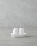 Ceramic 2 pcs Salt and Pepper Shaker 14x8 cm White