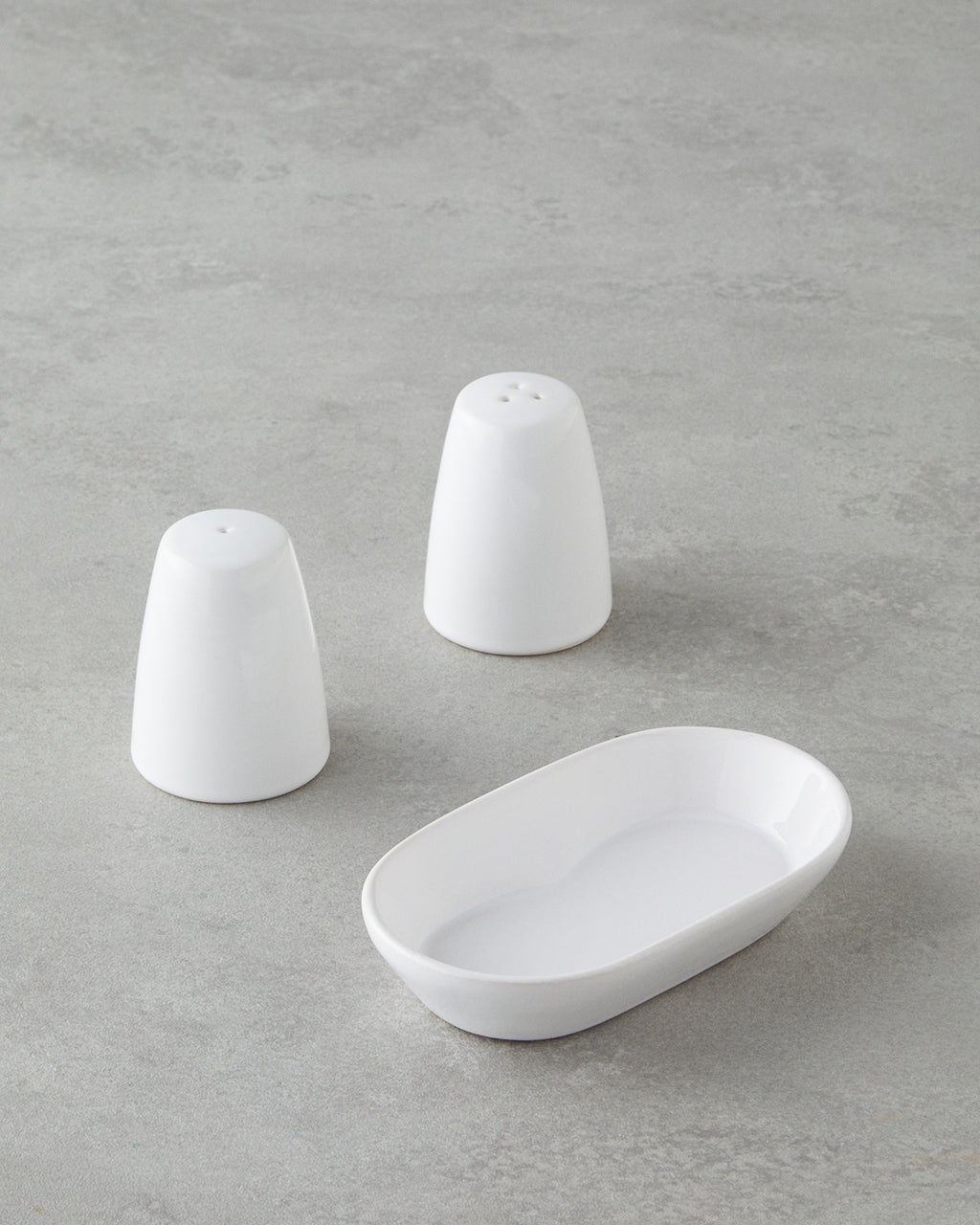 Ceramic 2 pcs Salt and Pepper Shaker 14x8 cm White (view 2)