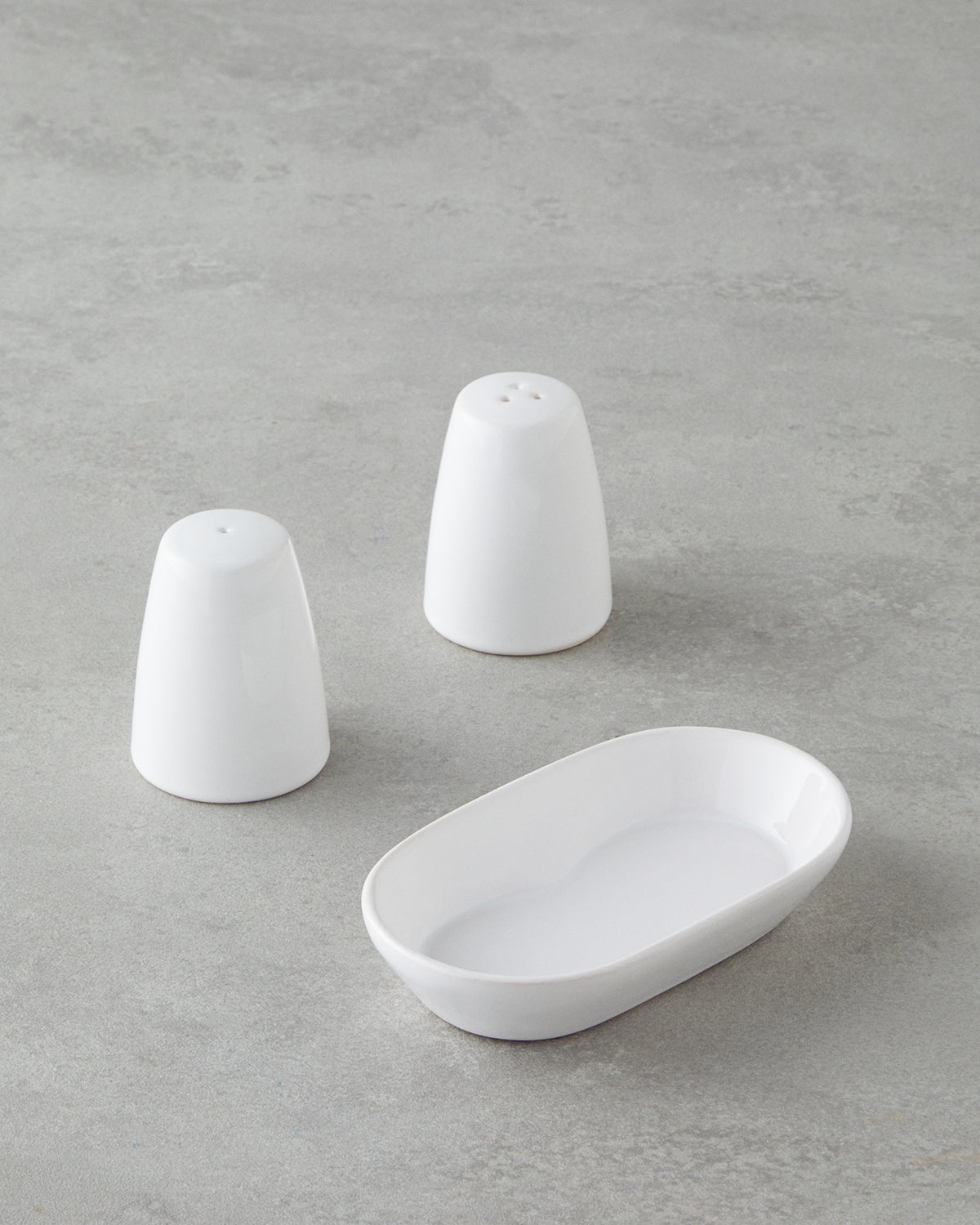 Ceramic 2 pcs Salt and Pepper Shaker 14x8 cm White (view 2)