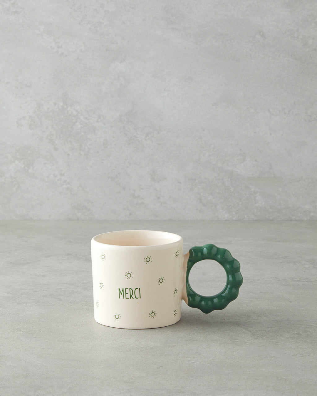 Merci Ceramic Mug 260 ml Green