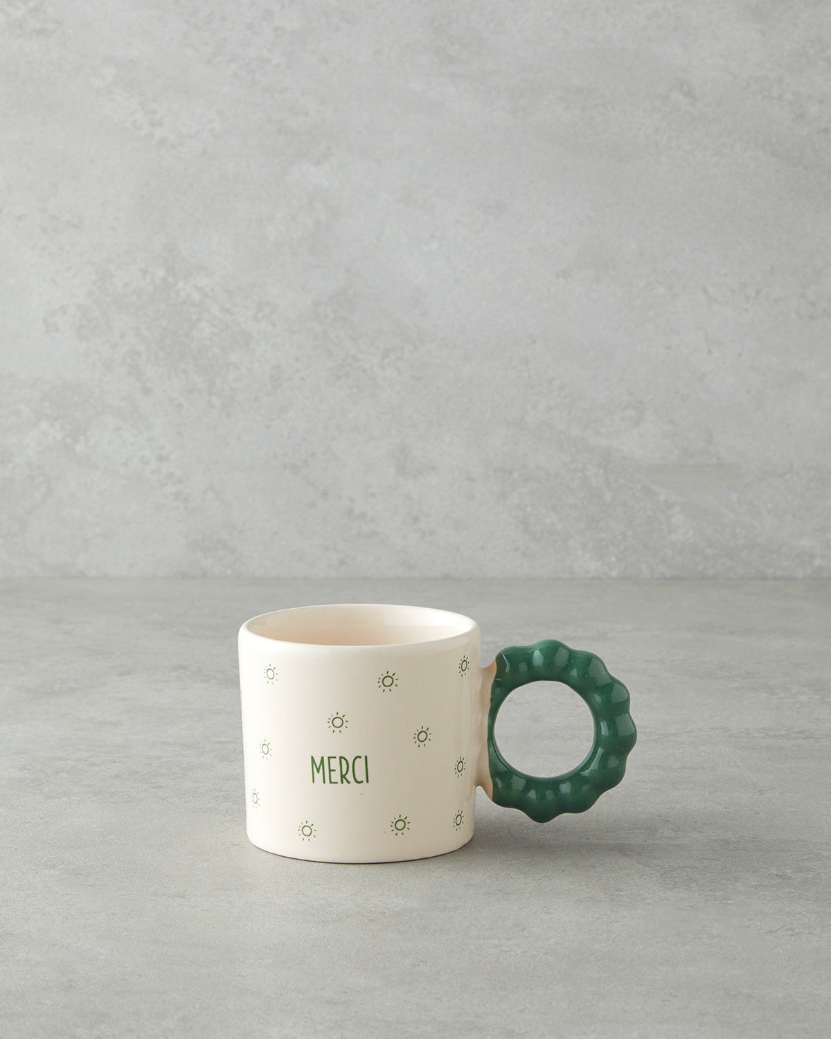 Merci Ceramic Mug 260 ml Green
