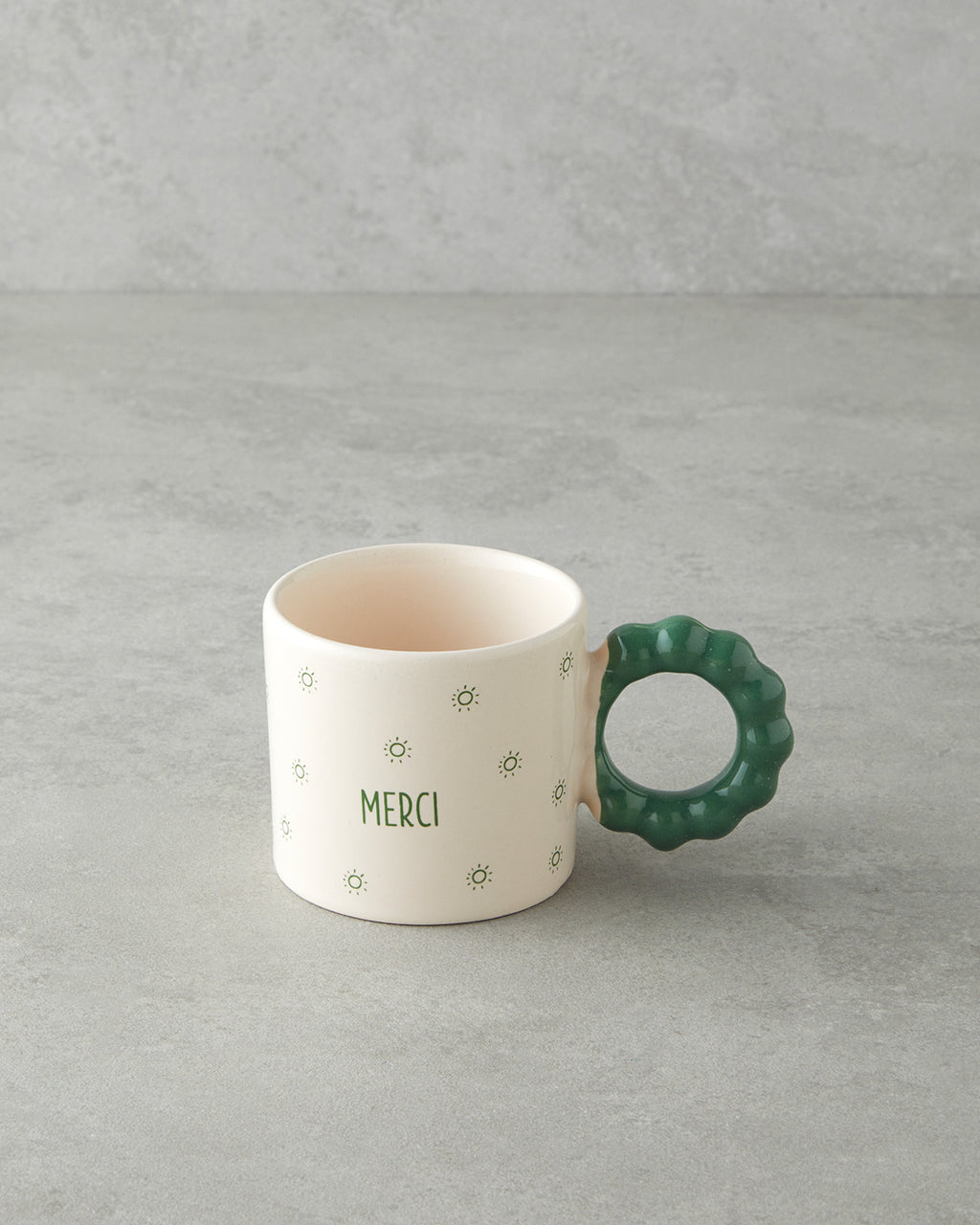 Merci Ceramic Mug 260 ml Green (view 2)
