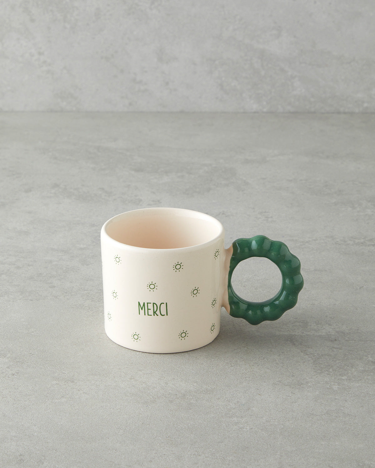 Merci Ceramic Mug 260 ml Green (view 2)