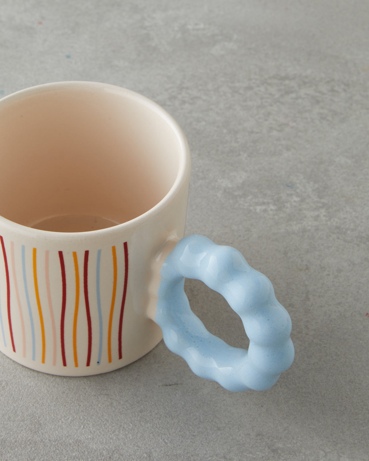 Stripe Flow Ceramic Mug 260 ml Colored (view 3)