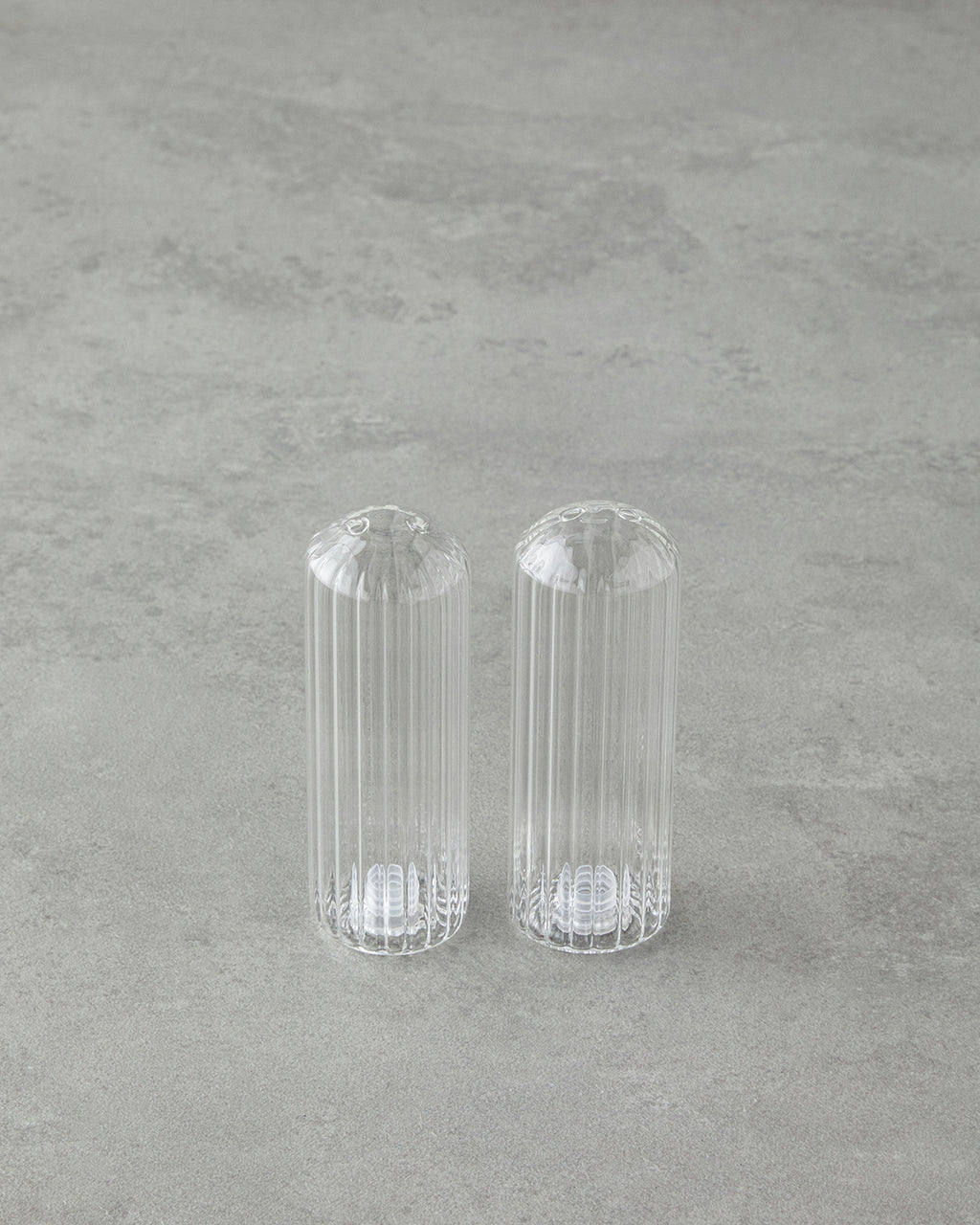 Glass 2 pcs Salt and Pepper Shaker 11x3.5 cm Transparent (view 2)