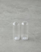 Glass 2 pcs Salt and Pepper Shaker 11x3.5 cm Transparent (view 2)