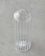Glass 2 pcs Salt and Pepper Shaker 11x3.5 cm Transparent (view 3)