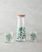 Leafscape Glass 3 Pieces Water Set 1150 ml + 380 ml Green