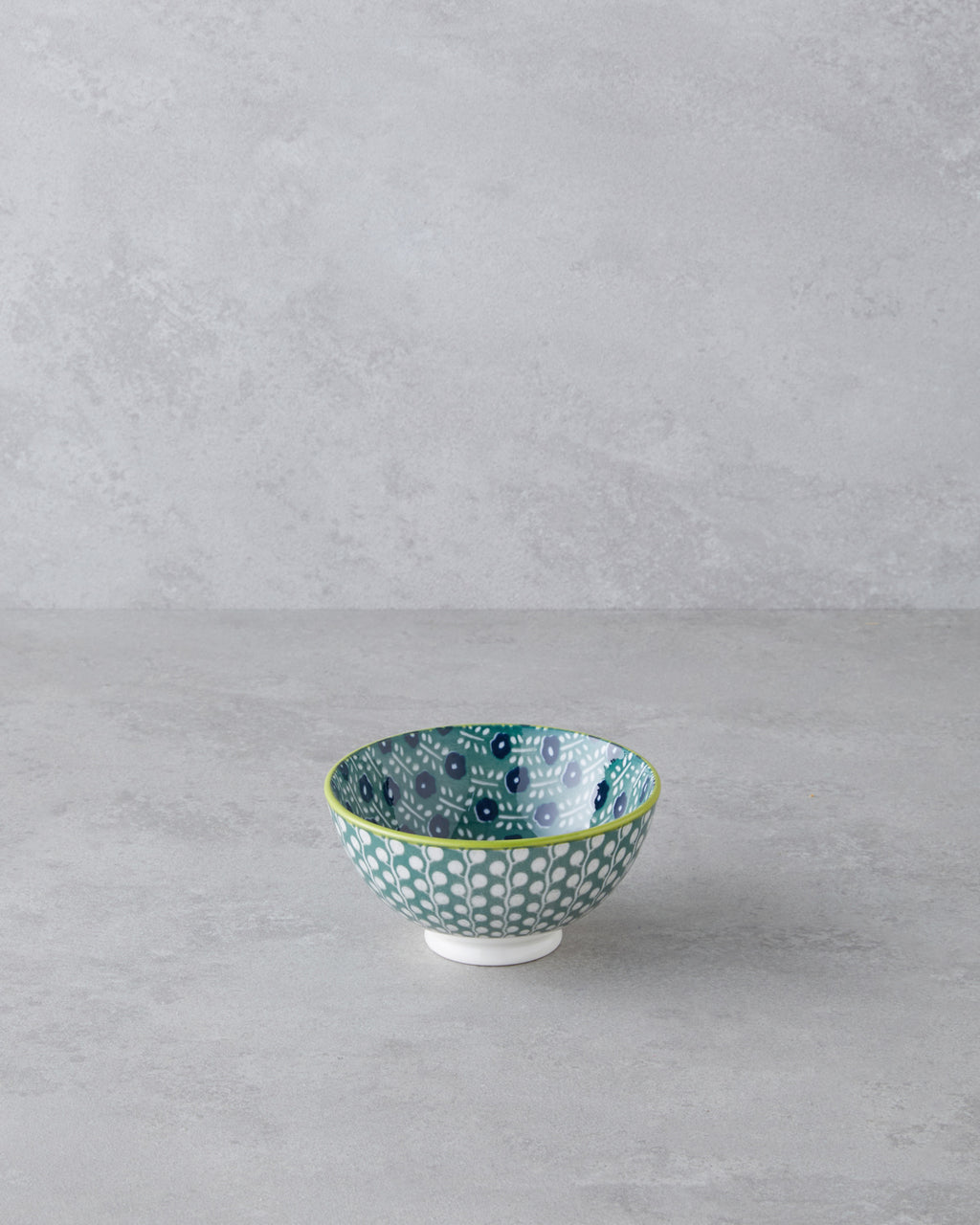 Porcelain Snack Bowl - Yellow - Green - 9 cm (view 4)