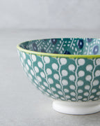 Porcelain Snack Bowl - White - Green - 9 cm (view 6)