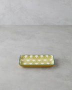 Porcelain Rectangular Plate - Yellow - Green, Navy Blue - Green & more (view 7)