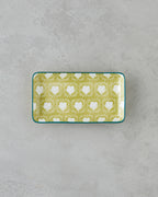 Porcelain Rectangular Plate - Yellow - Green, Navy Blue - Green & more (view 8)