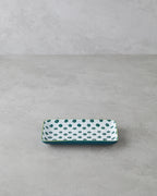 Porcelain Rectangular Plate - Yellow - Green, Navy Blue - Green & more (view 10)