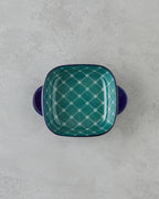 Porcelain Rectangular Plate - Yellow - Green, Navy Blue - Green & more (view 14)