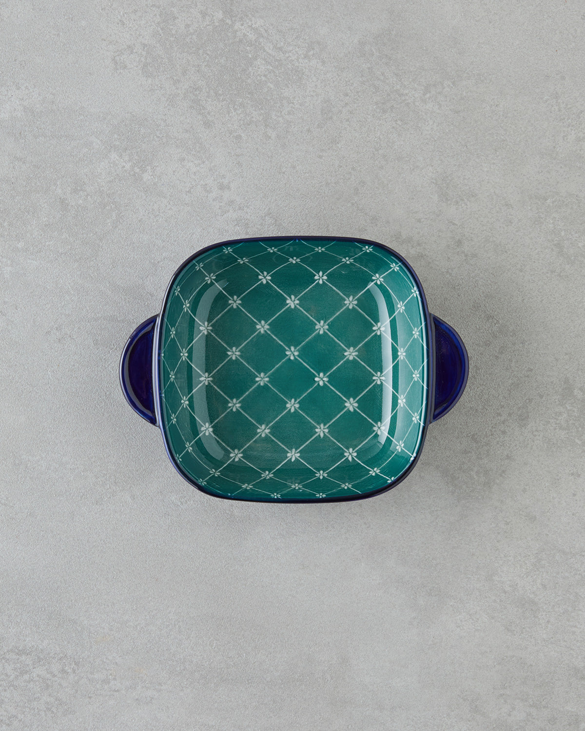 Porcelain Rectangular Plate - Yellow - Green, Navy Blue - Green & more (view 14)