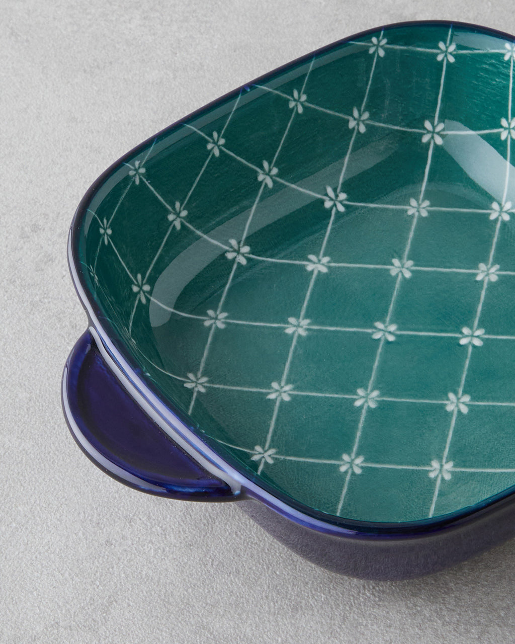Porcelain Rectangular Plate - Yellow - Green, Navy Blue - Green & more (view 15)