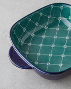 Porcelain Rectangular Plate - Yellow - Green, Navy Blue - Green & more (view 15)