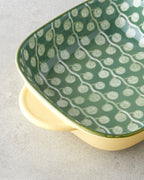 Porcelain Rectangular Plate - Yellow - Green, Navy Blue - Green & more (view 18)