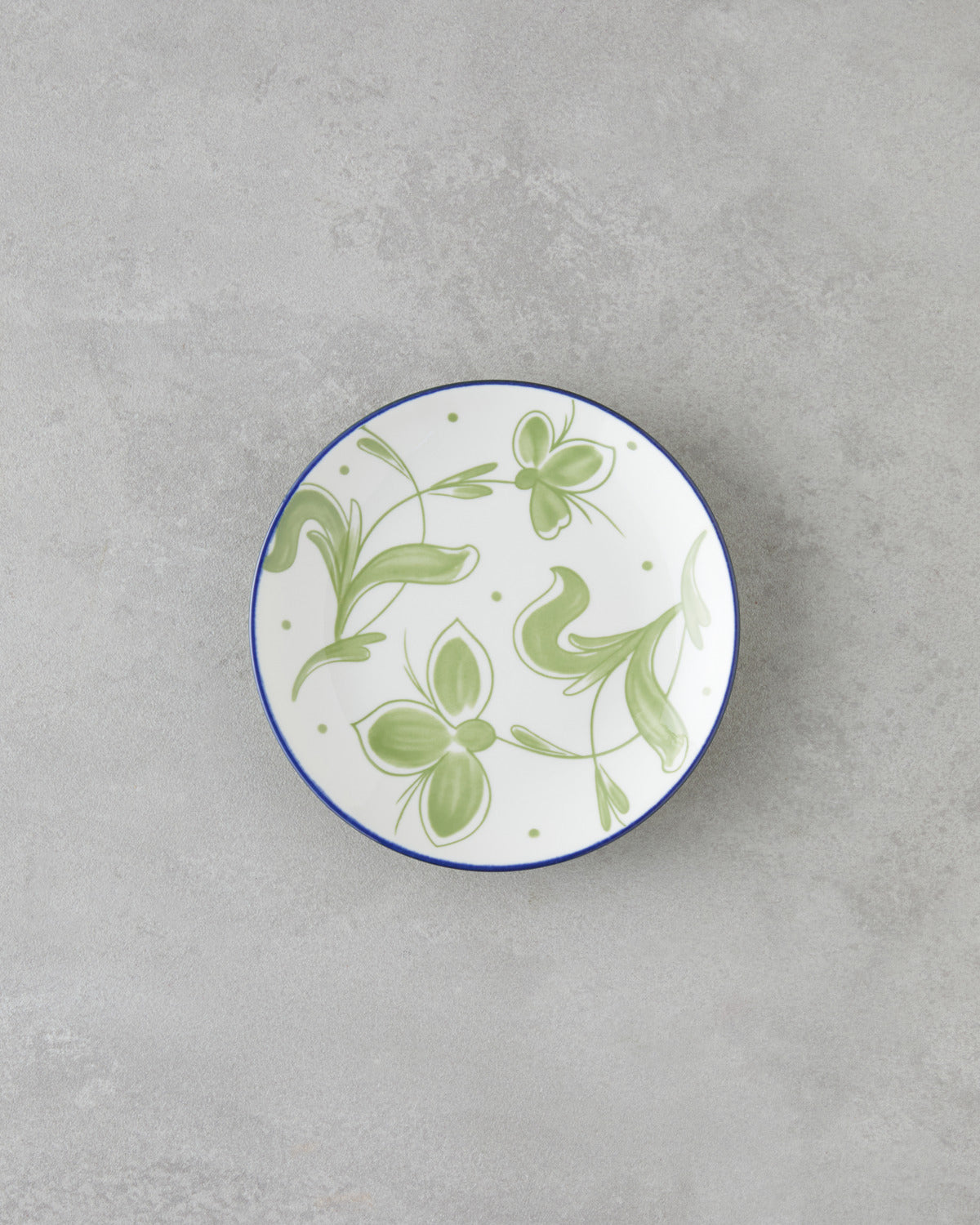 Porcelain Cake Plate 15 cm White - Navy Blue (view 2)