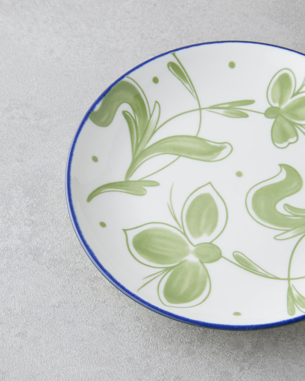 Porcelain Cake Plate 15 cm White - Navy Blue (view 3)