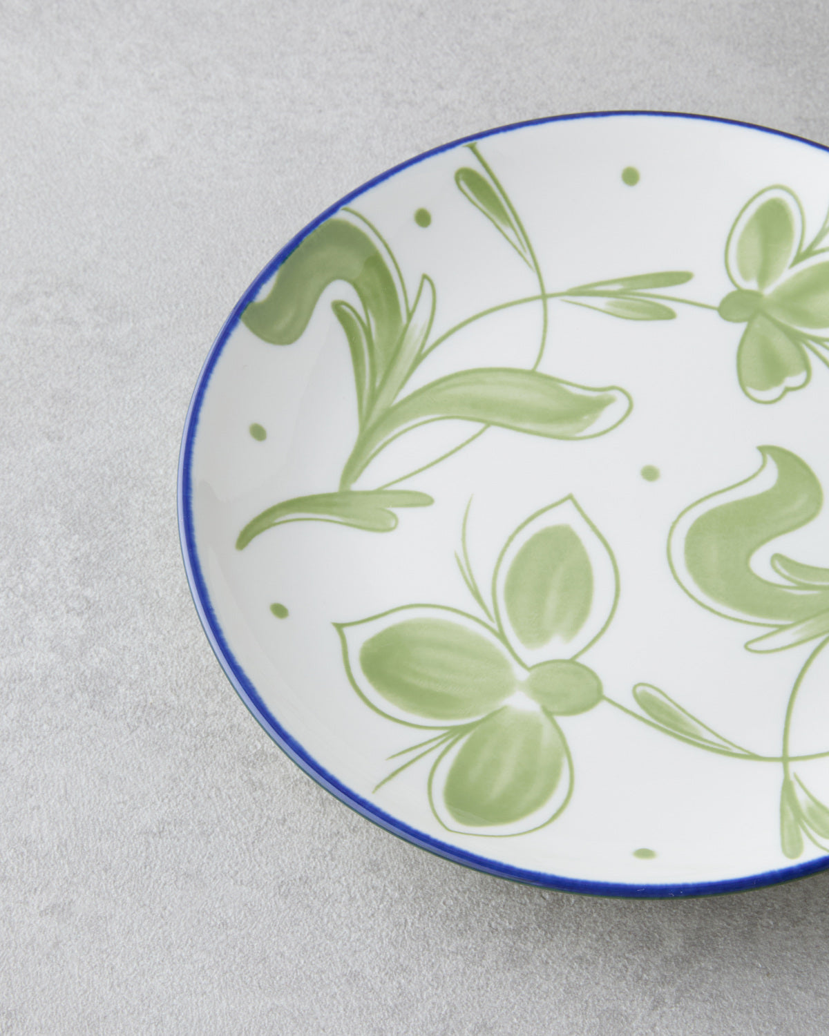 Porcelain Cake Plate 15 cm White - Navy Blue (view 3)