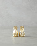 Baho Glass Salt and Pepper Shaker 4x4x8 cm Gold