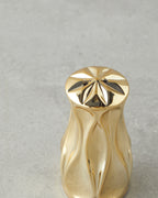 Baho Glass Salt and Pepper Shaker 4x4x8 cm Gold (view 3)