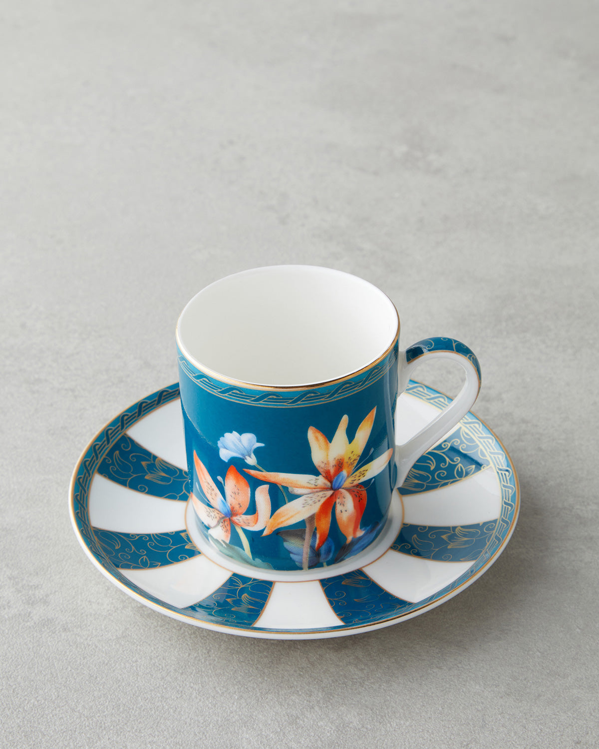 Emberlyn New Bone China 4 Pieces 2 Servings Coffee Cup Set 90 ml (view 3)