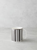 Bone Porcelain Mug 290 ml Black - White - Gold
