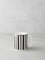 Bone Porcelain Mug 290 ml Black - White - Gold