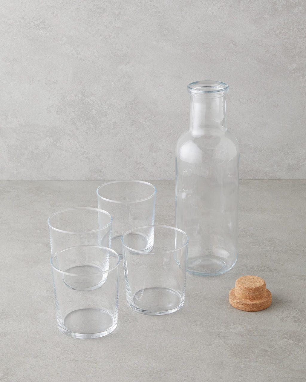 Selly Glass 5 Pieces Water Set 1000 ml + 380 ml Transparent (view 2)