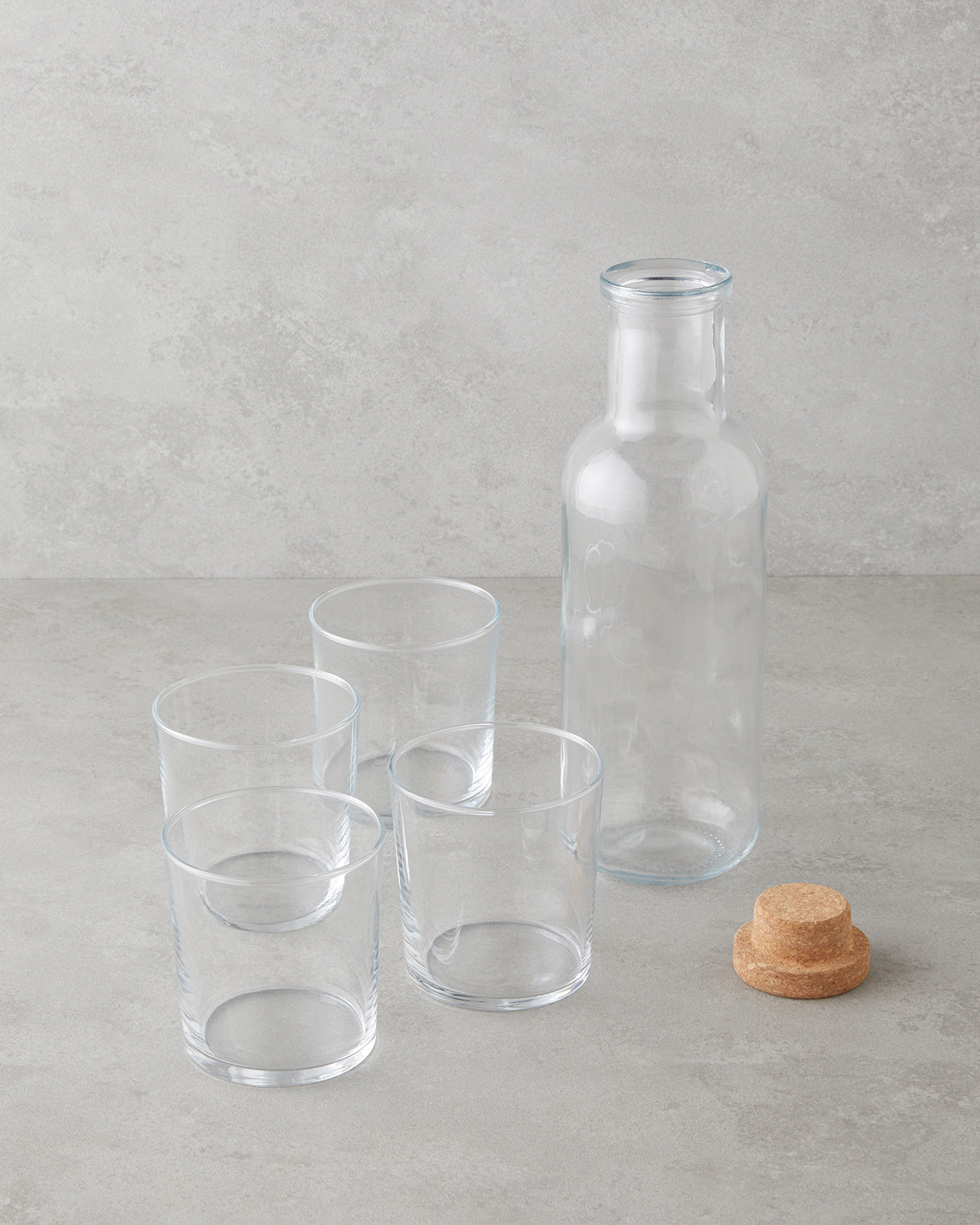 Selly Glass 5 Pieces Water Set 1000 ml + 380 ml Transparent (view 2)