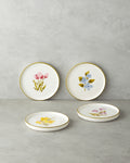 Begonya Ceramic 4 pcs Cake Set 16 cm Colored