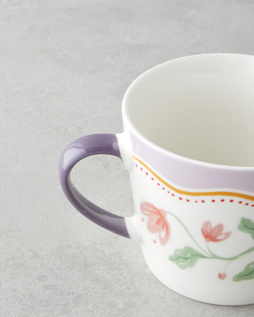 Floral Heaven New Bone China Mug 450 ml Colored (view 3)